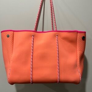 Amazon Vibrant coral and Pink Tote Bag